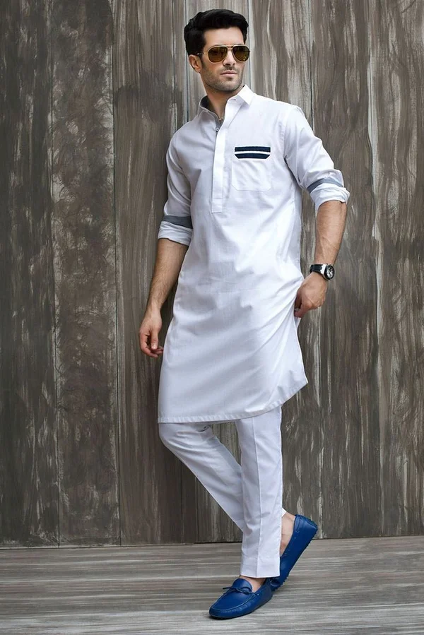 Classic White Kurta Set